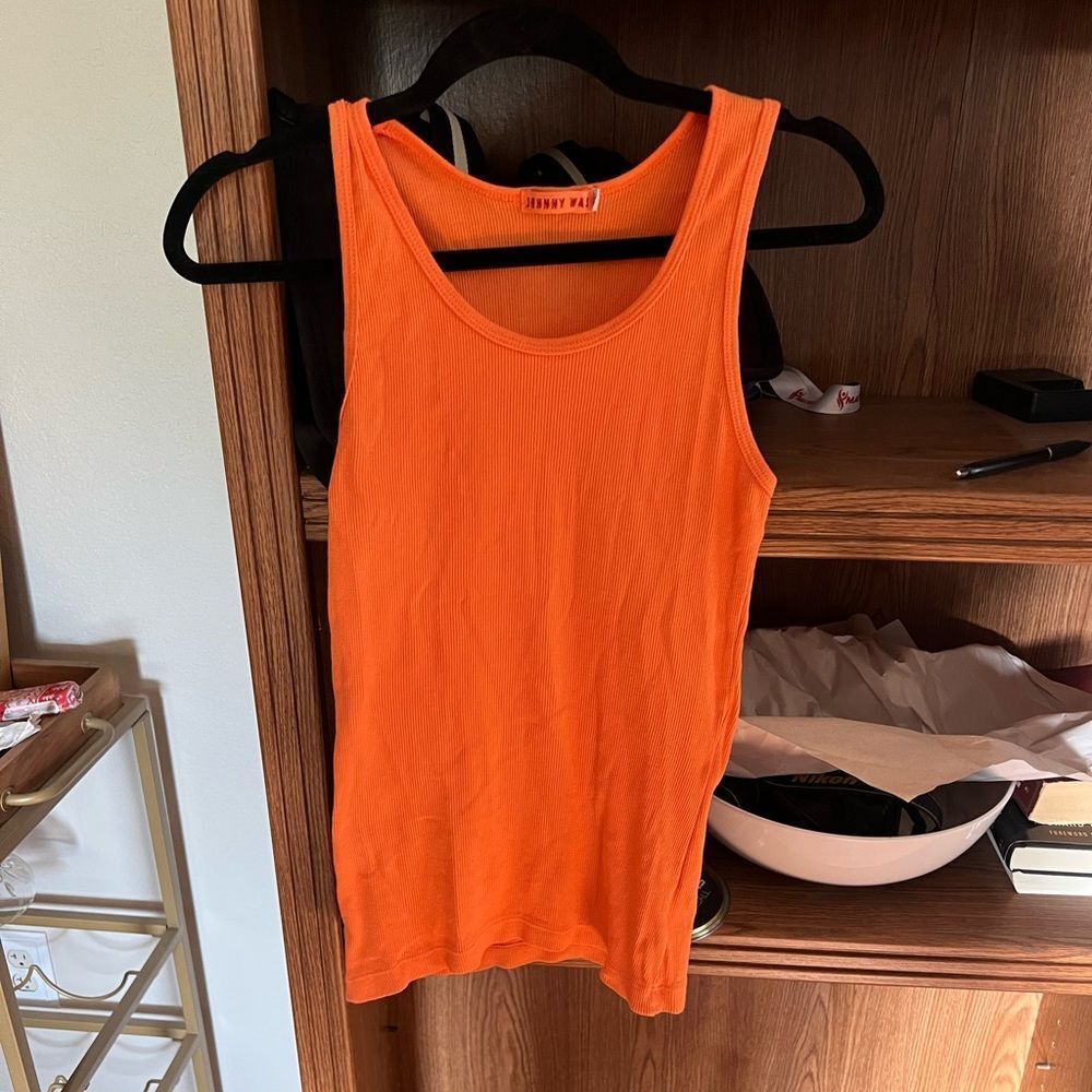 Johnny Was Orange Tank Top